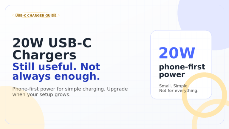 20W USB-C Chargers: Still Useful, But Not Always Enough
