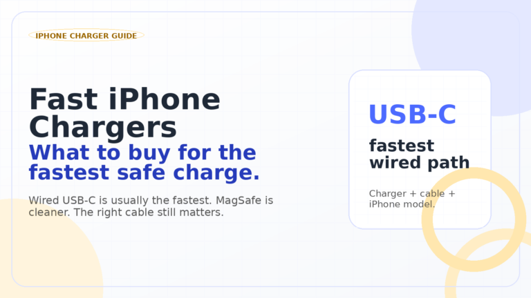 Fast iPhone Chargers: What to Buy for the Fastest Safe Charge