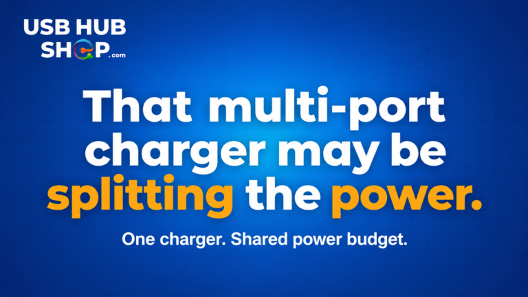 A Multi-Port Charger Does Not Give Full Power to Every Port