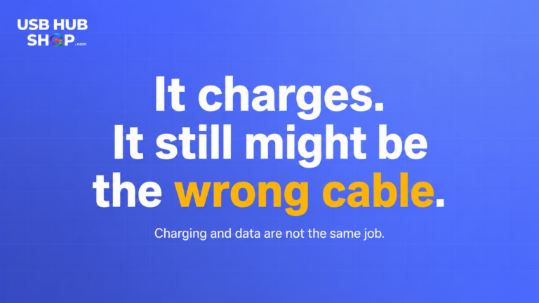 It Charges. It Still Might Be the Wrong Cable.
