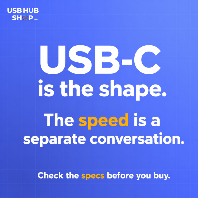 USB-C Is the Shape, Not the Speed